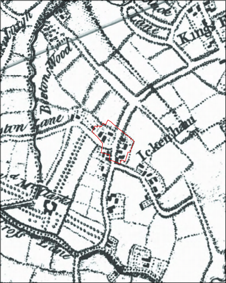 1754 Ickenham map